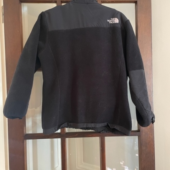 The North Face Girl's Black Denali Fleece Jacket, Size Large - Picture 3 of 8